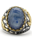 Bague Homme Cyanite Courageuse "Vicente" en Argent 925