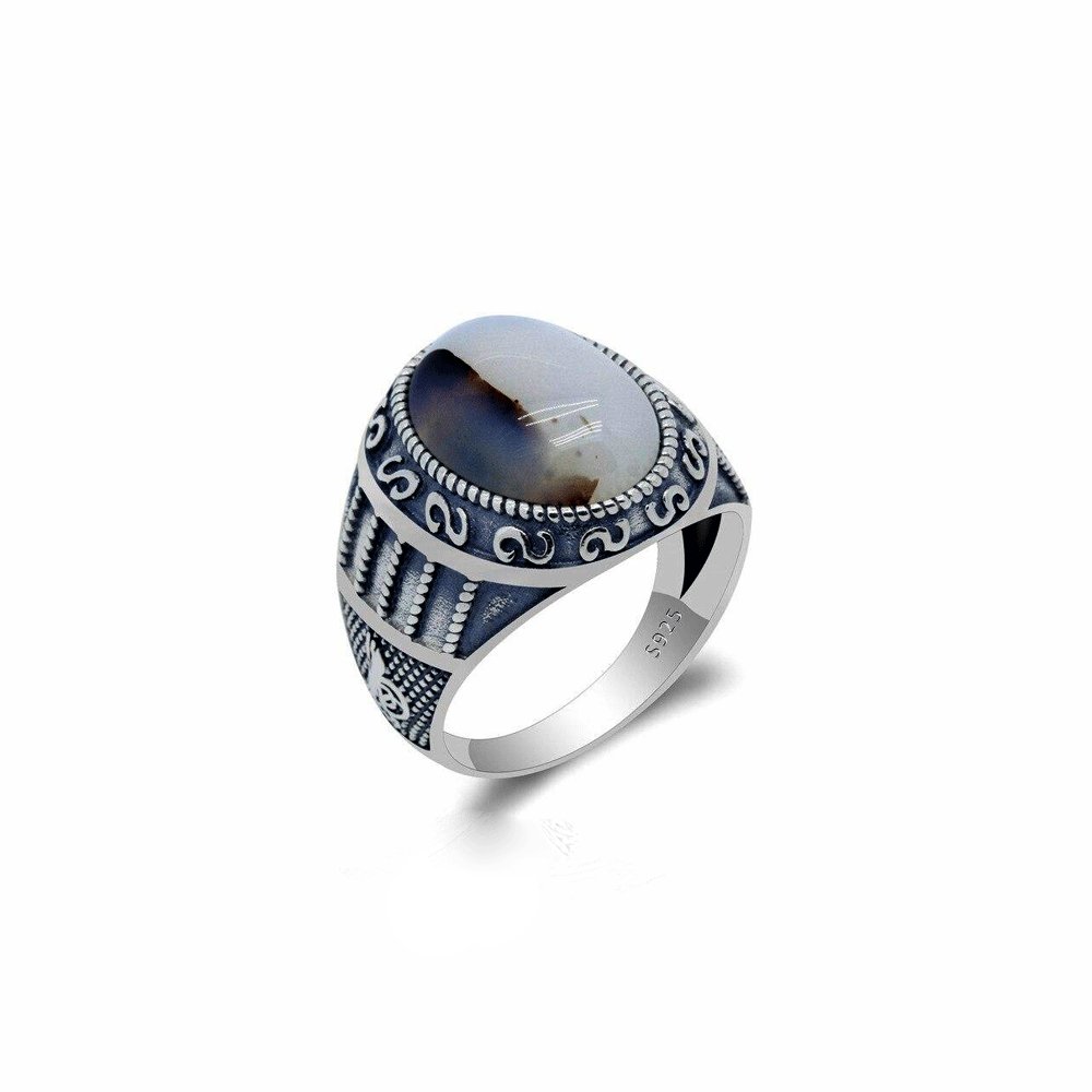 Bague Homme Onyx Inspirante "Lorival" en Argent 925