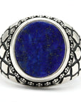 Bague Homme Pierre Lapis lazuli "Rafael" en Argent 925