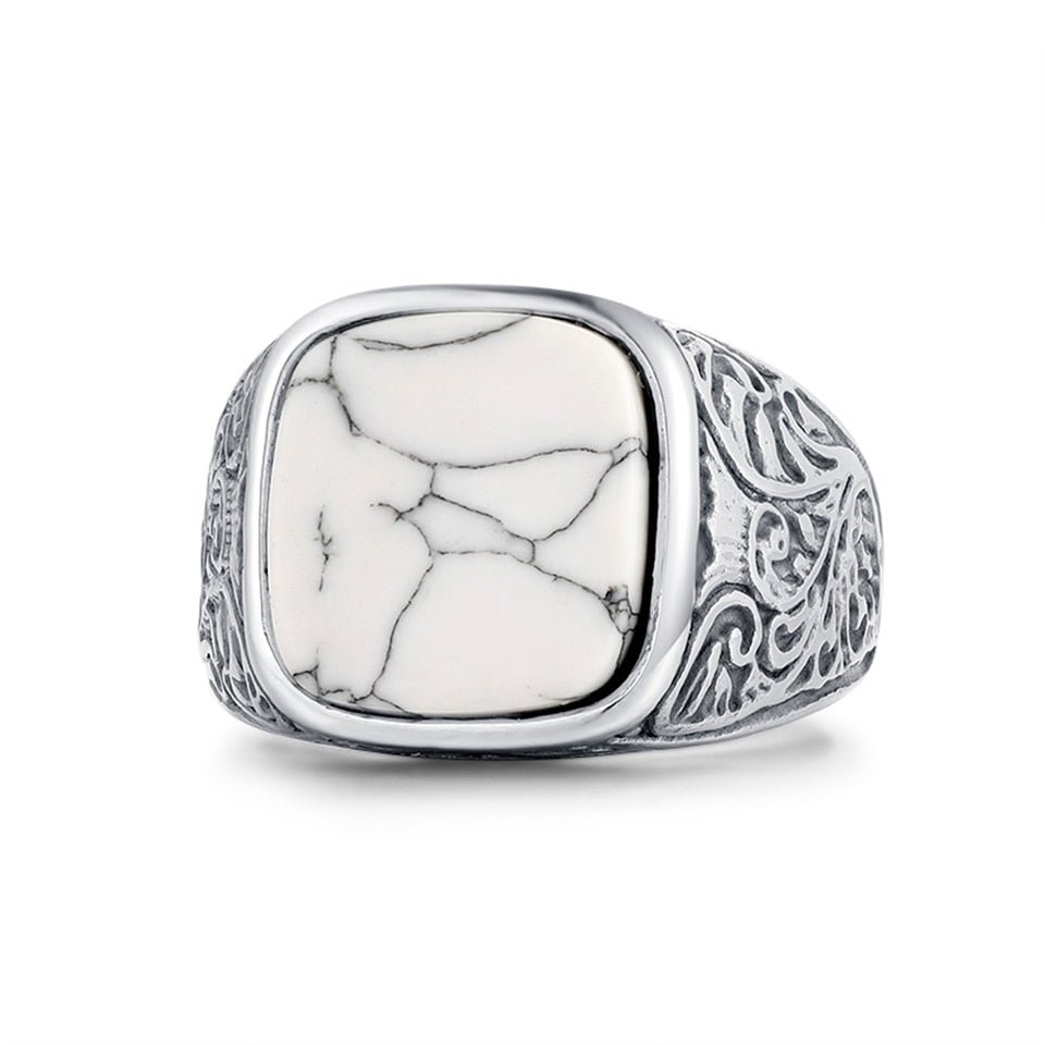 Bague Homme Turquoise Céleste "Gabriel"