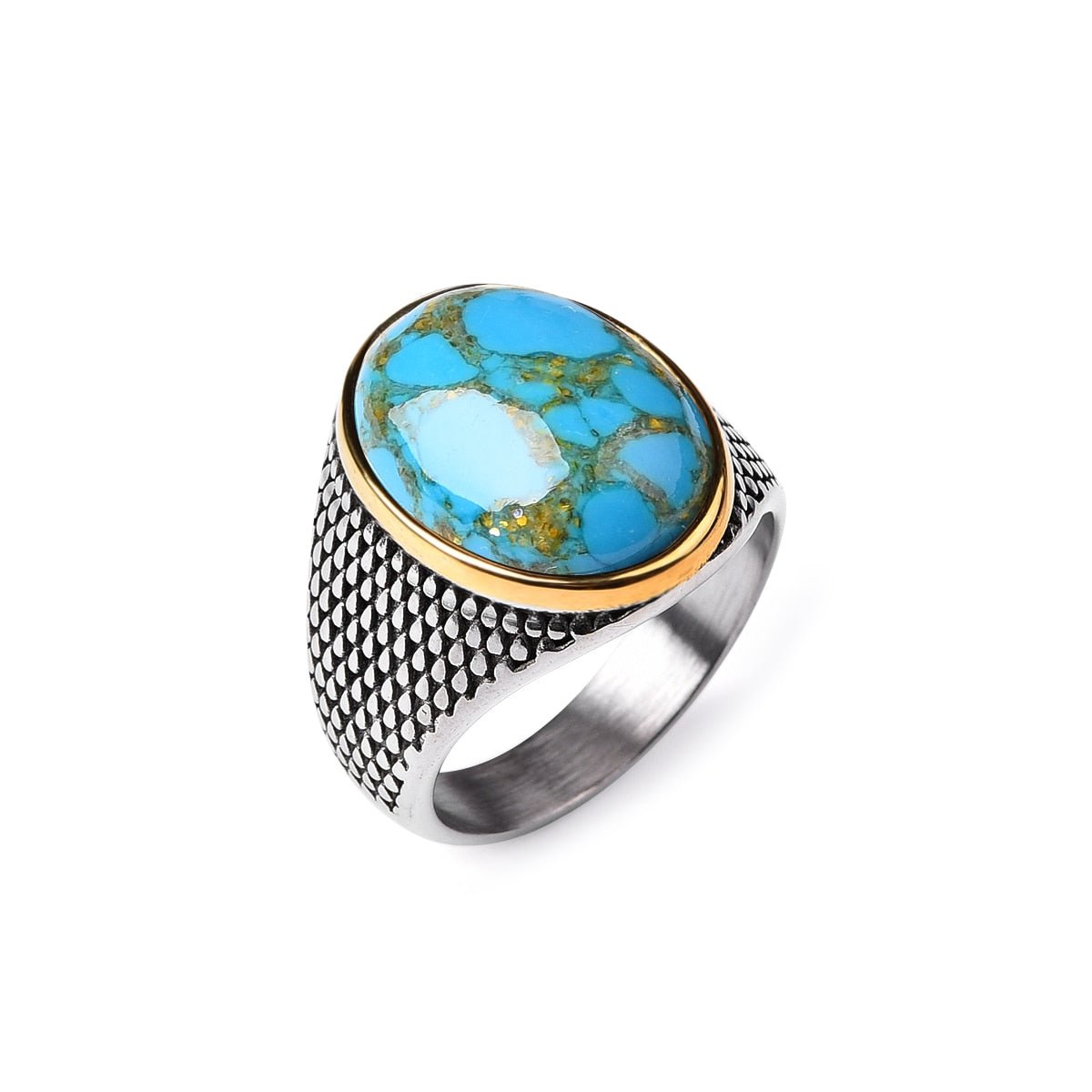 Bague Homme Turquoise Éclatante "Octavian"