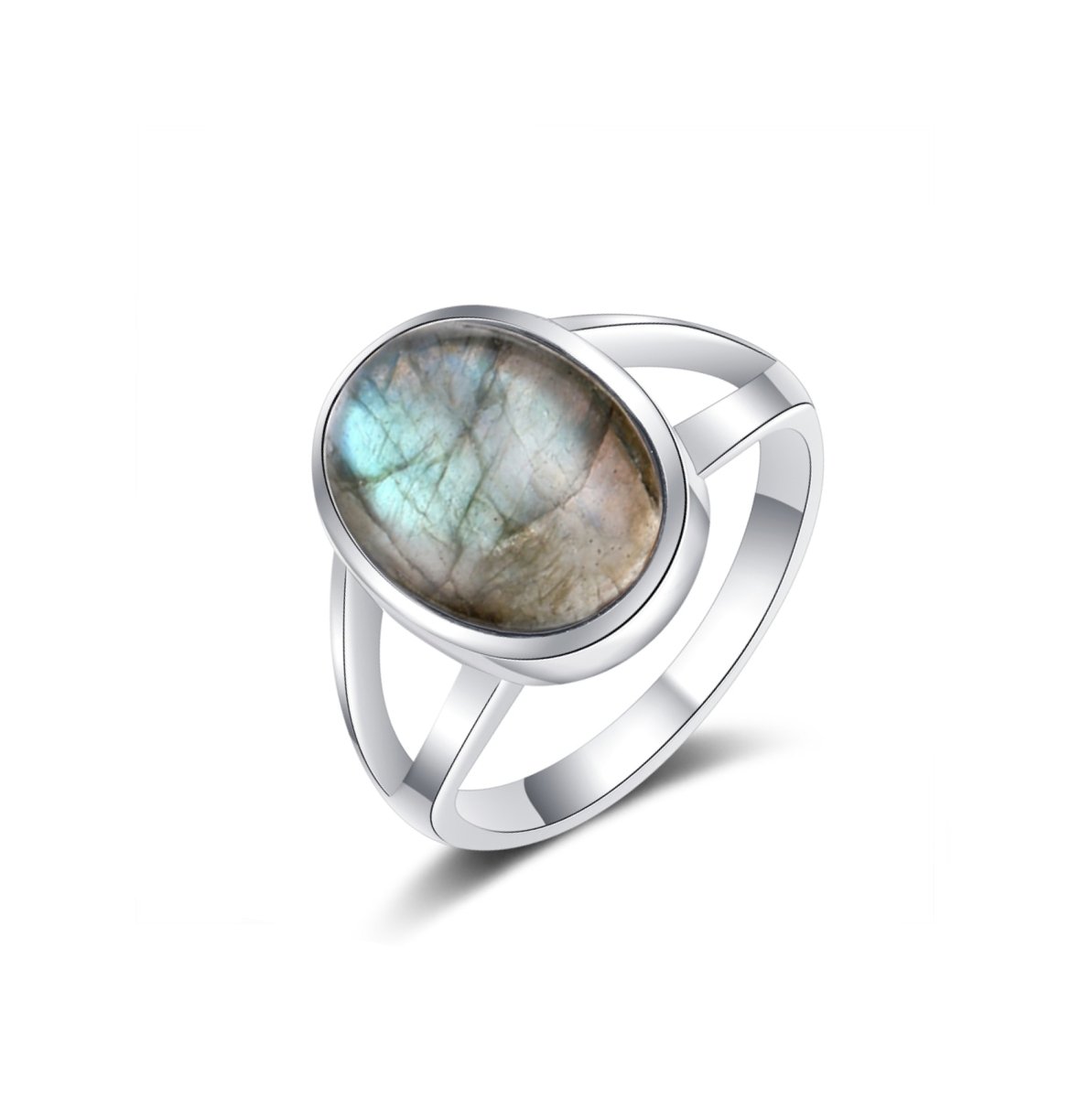 Bague Labradorite "Amalya" en Argent Sterling