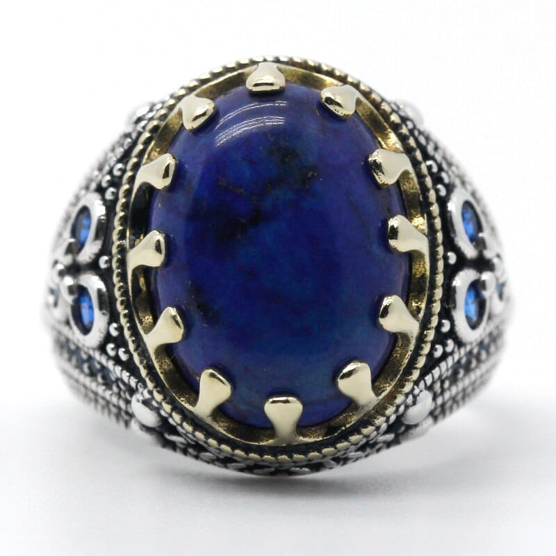 Bague Lapis Lazuli "Zelindra" en Argent Sterling