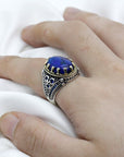 Bague Lapis Lazuli "Zelindra" en Argent Sterling
