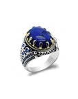 Bague Lapis Lazuli "Zelindra" en Argent Sterling