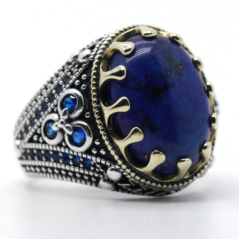 Bague Lapis Lazuli "Zelindra" en Argent Sterling