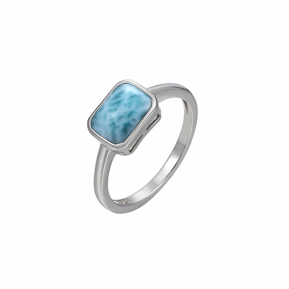 Bague Larimar "Seraphina" Argent Sterling
