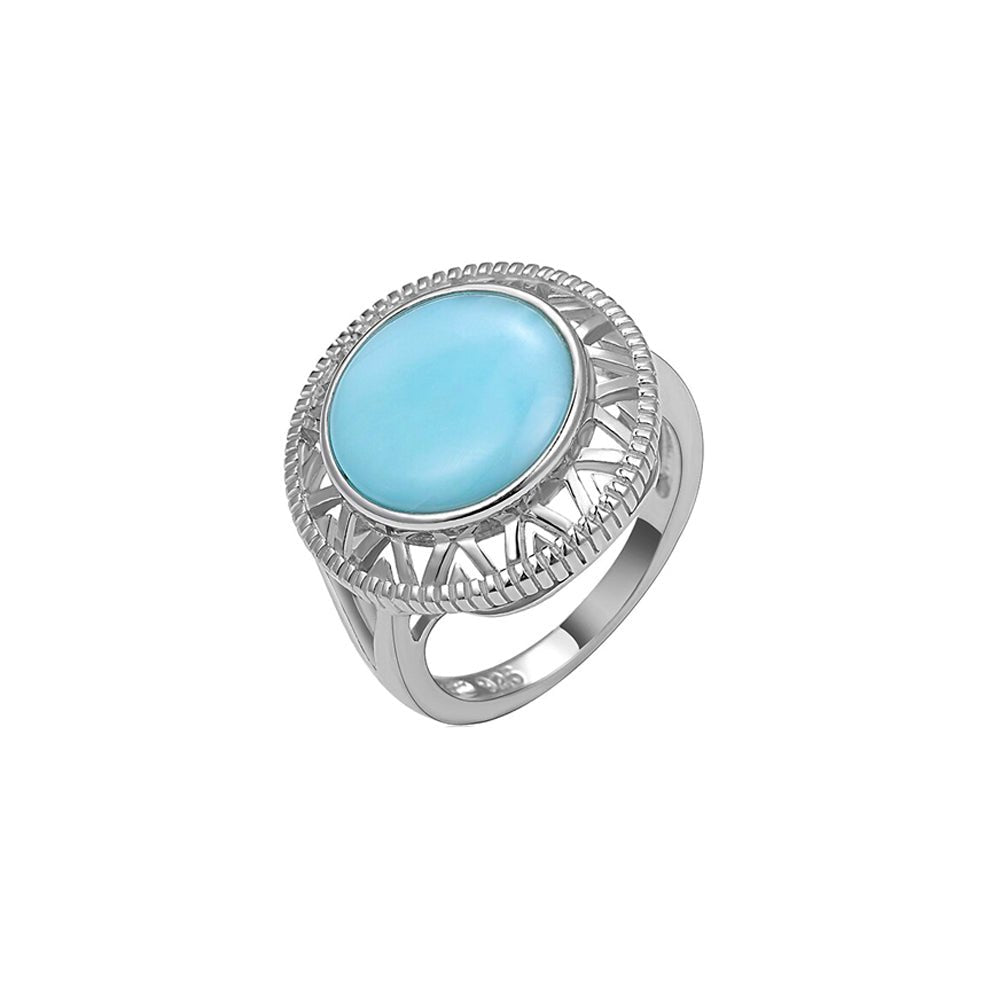 Bague Larimar "Zephyrine" Argent 925