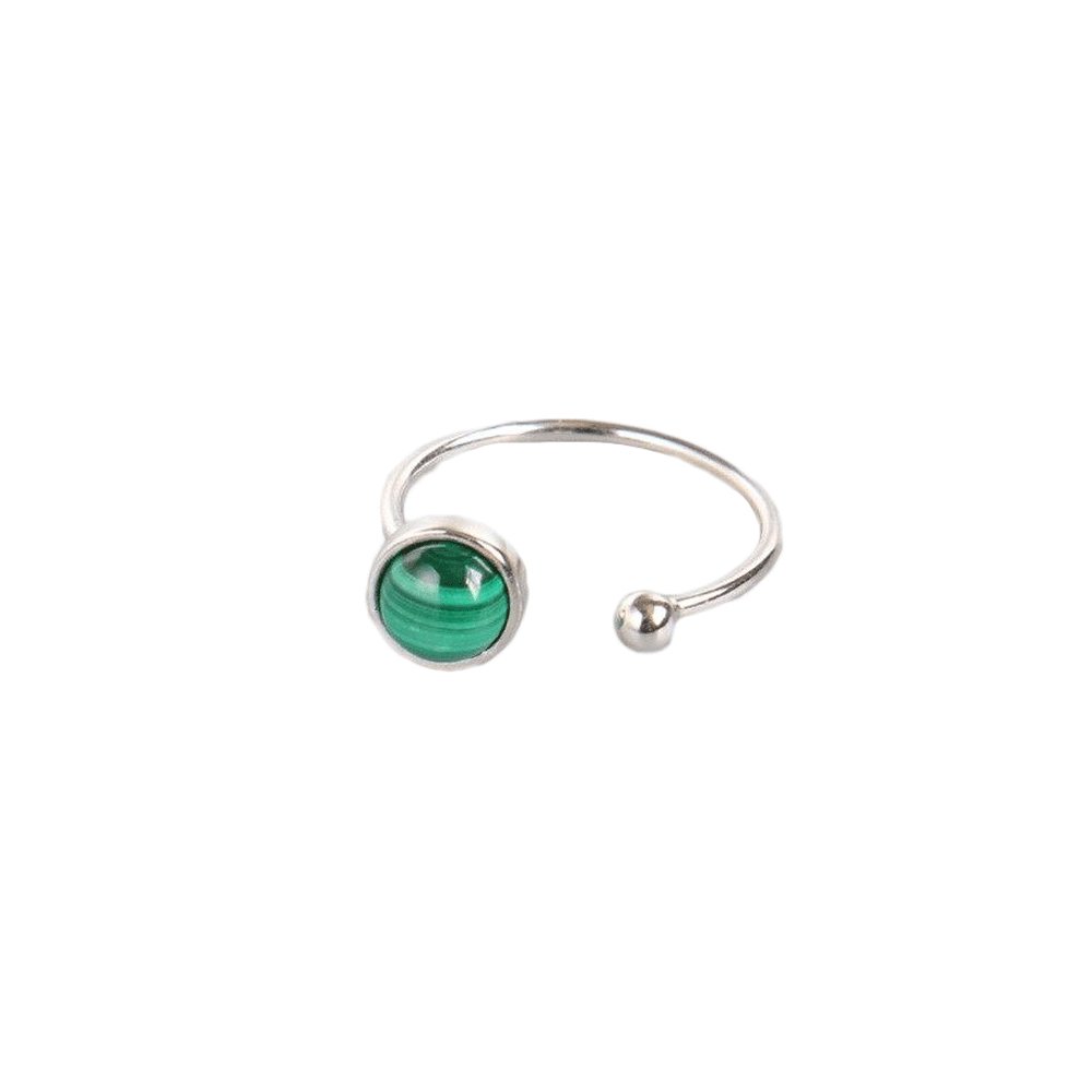 Bague Malachite "Celestia" en Argent Sterling