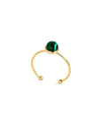 Bague Malachite "Eulalia" en Argent 925