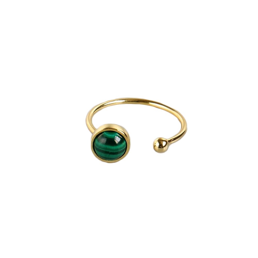 Bague Malachite "Morgana" en Argent 925