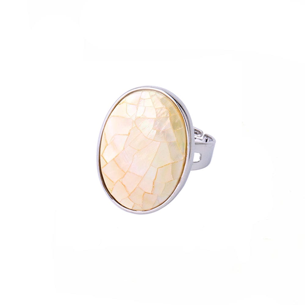 Bague Nacre Jaune