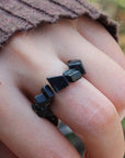 Bague Obsidienne "Elysia"