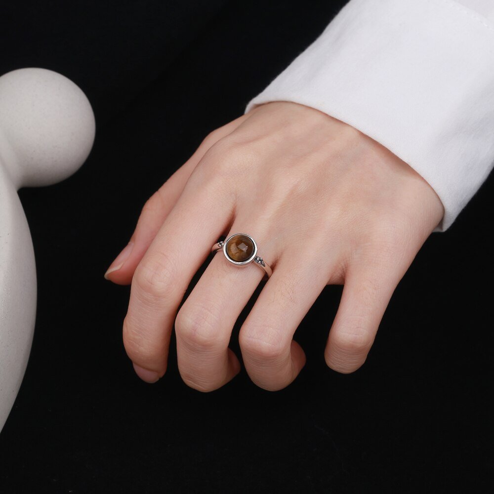 Bague Oeil de Tigre "Mira"