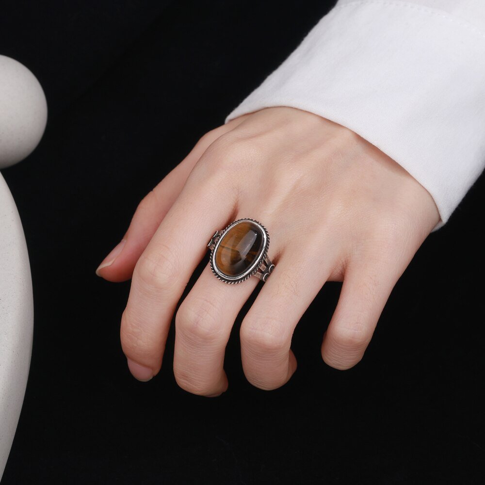 Bague Oeil de Tigre "Nessa"