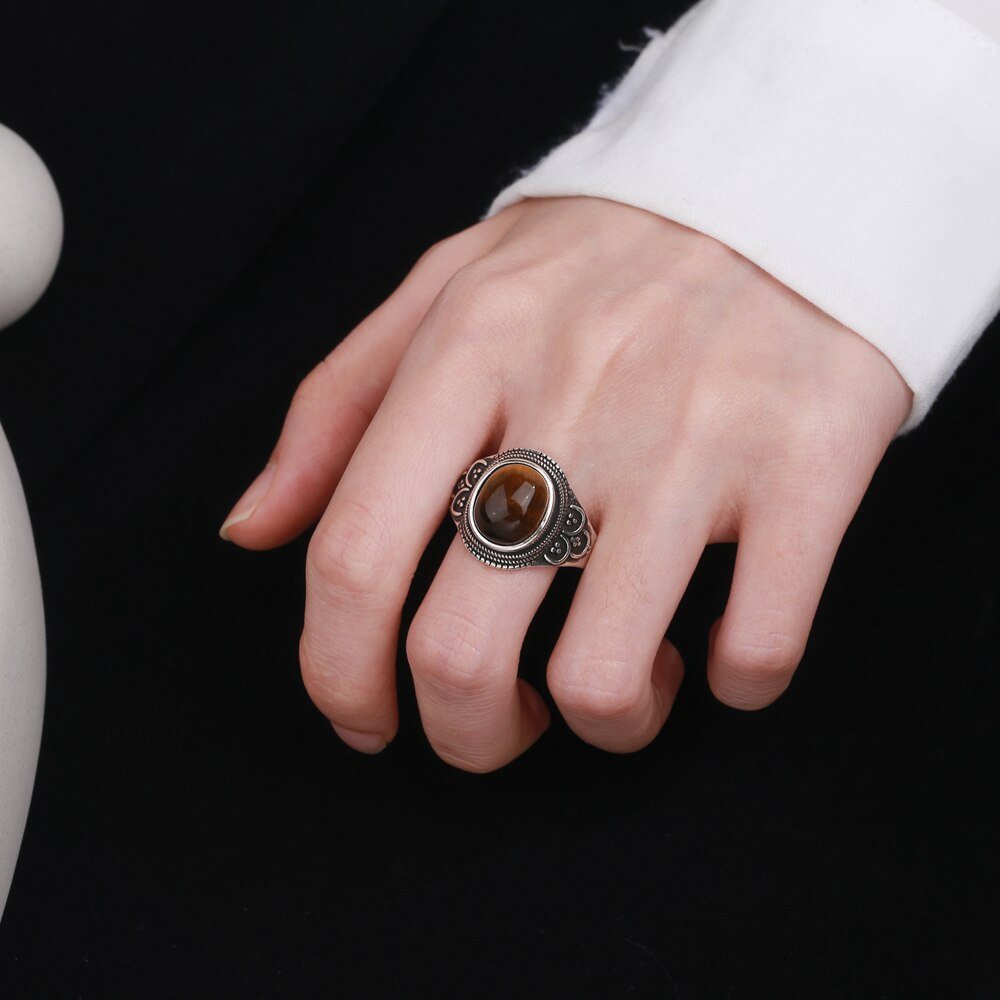Bague Oeil de Tigre "Zoé"