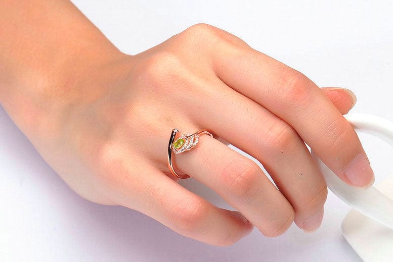 Bague Péridot "Jasmin" en Argent 925