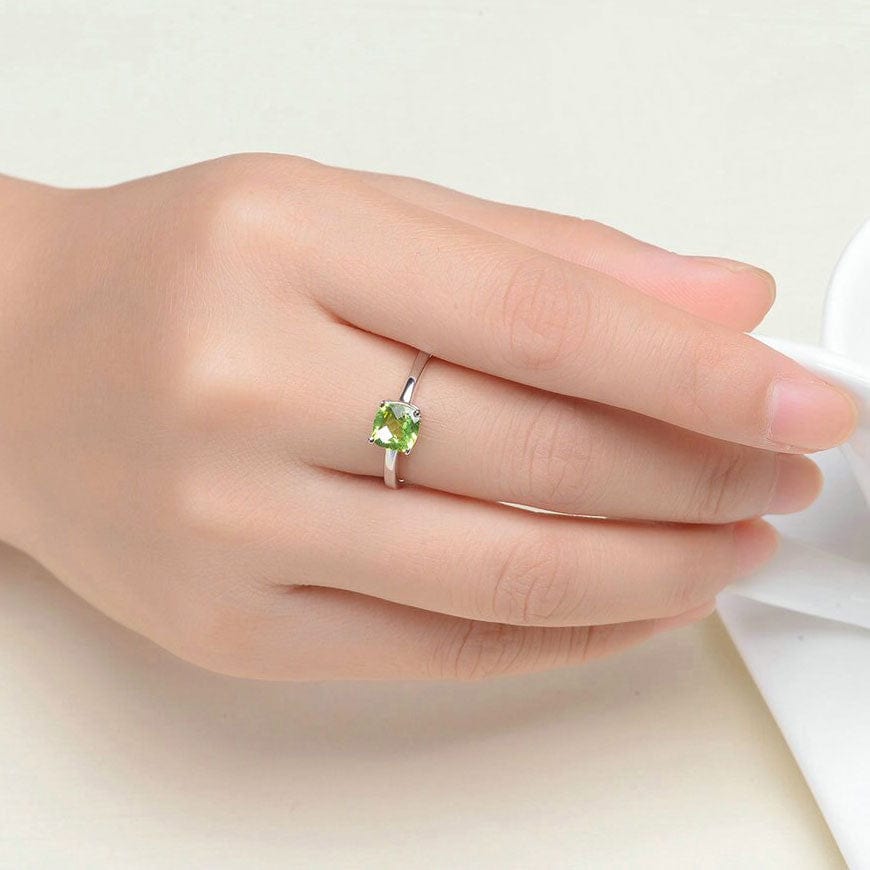 Bague Péridot "Lys" en Argent 925