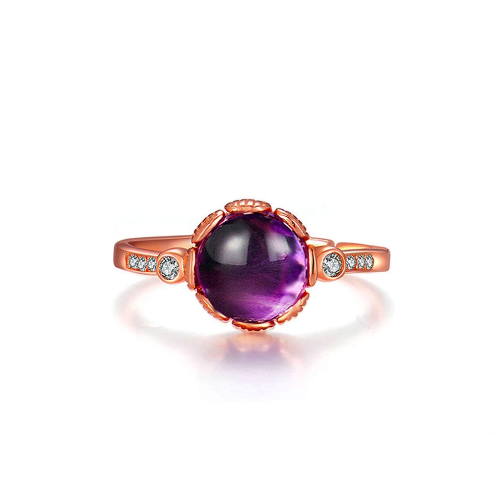 Bague Pierre Améthyste "Eulalia" en Argent 925