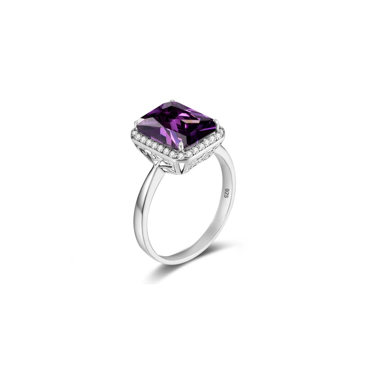 Bague Pierre Améthyste "Félicienne" en Argent 925