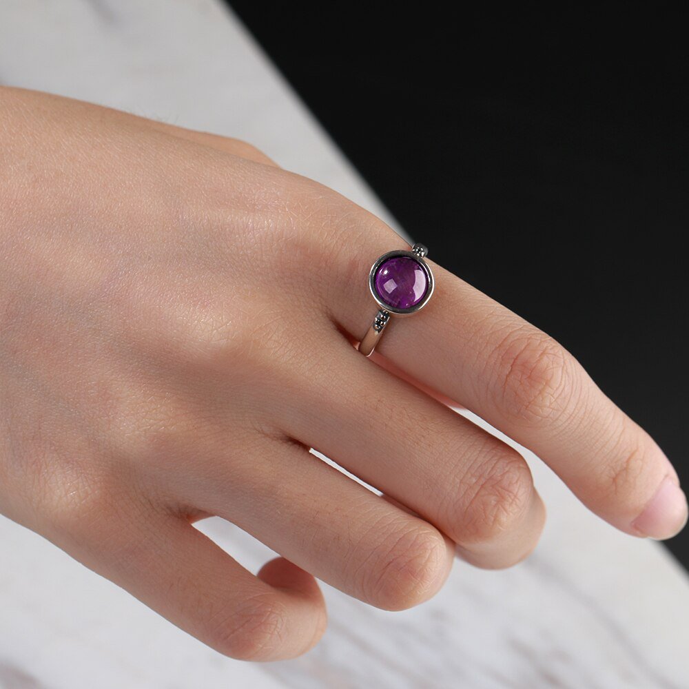 Bague Pierre Améthyste "Graciela" en Argent 925