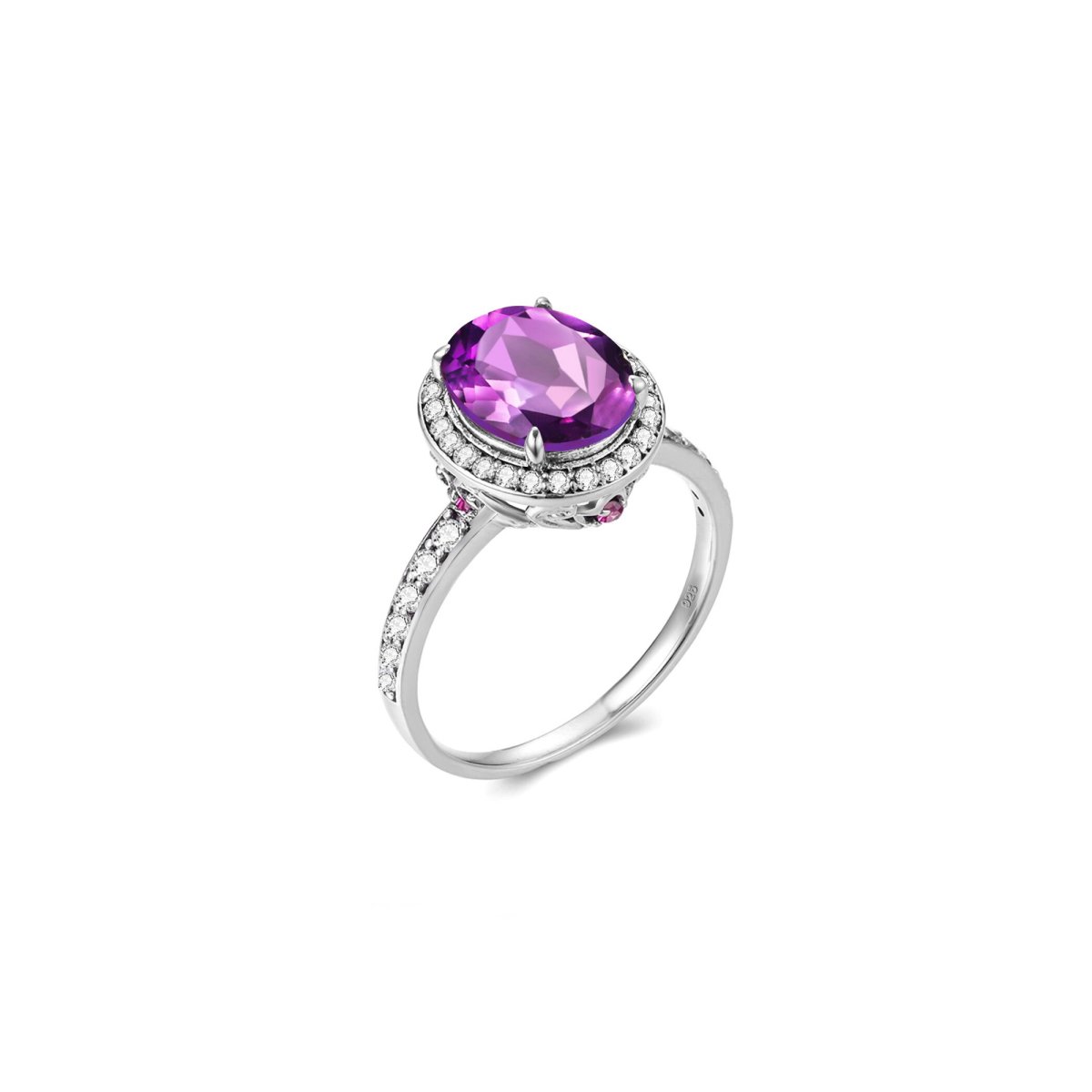 Bague Pierre Améthyste "Thekla" en Argent 925
