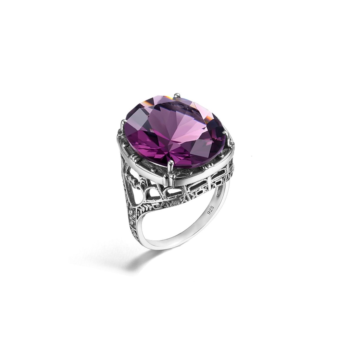 Bague Pierre Améthyste "Verena" en Argent 925