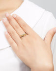 Bague Pierre Citrine "Amalia" en Argent Sterling
