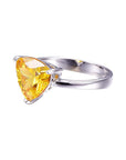 Bague Pierre Citrine "Olivia" en Argent 925