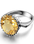 Bague Pierre Citrine "Sofia" en Argent 925