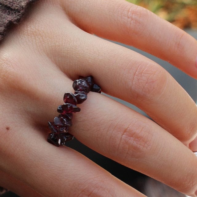 Bague Pierre Grenat "Léontine"