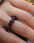 Bague Pierre Grenat "Léontine"