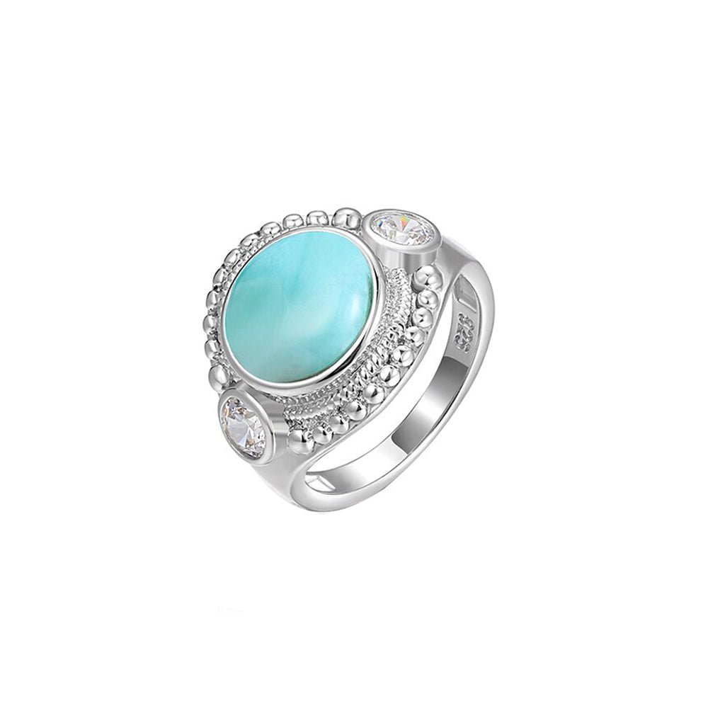 Bague Pierre Larimar "Valerina" Argent 925