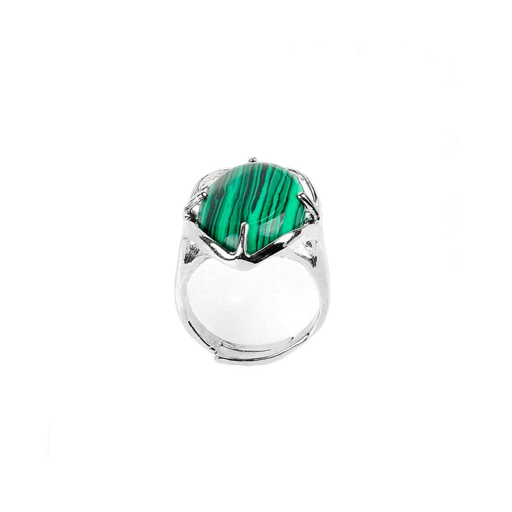 Bague Pierre Malachite "Thalia"