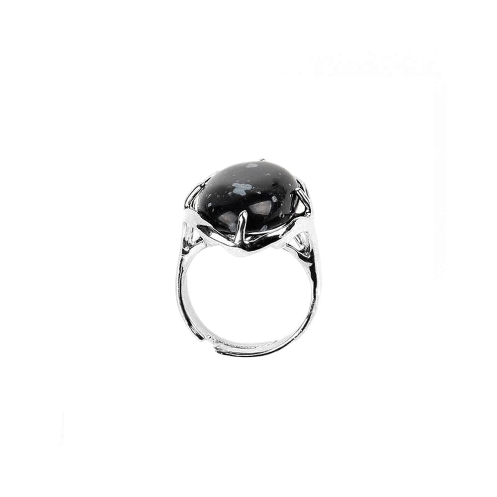 Bague Pierre Obsidienne "Rosie"