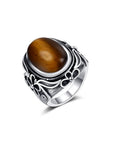 Bague Pierre Oeil de Tigre "Coralie"