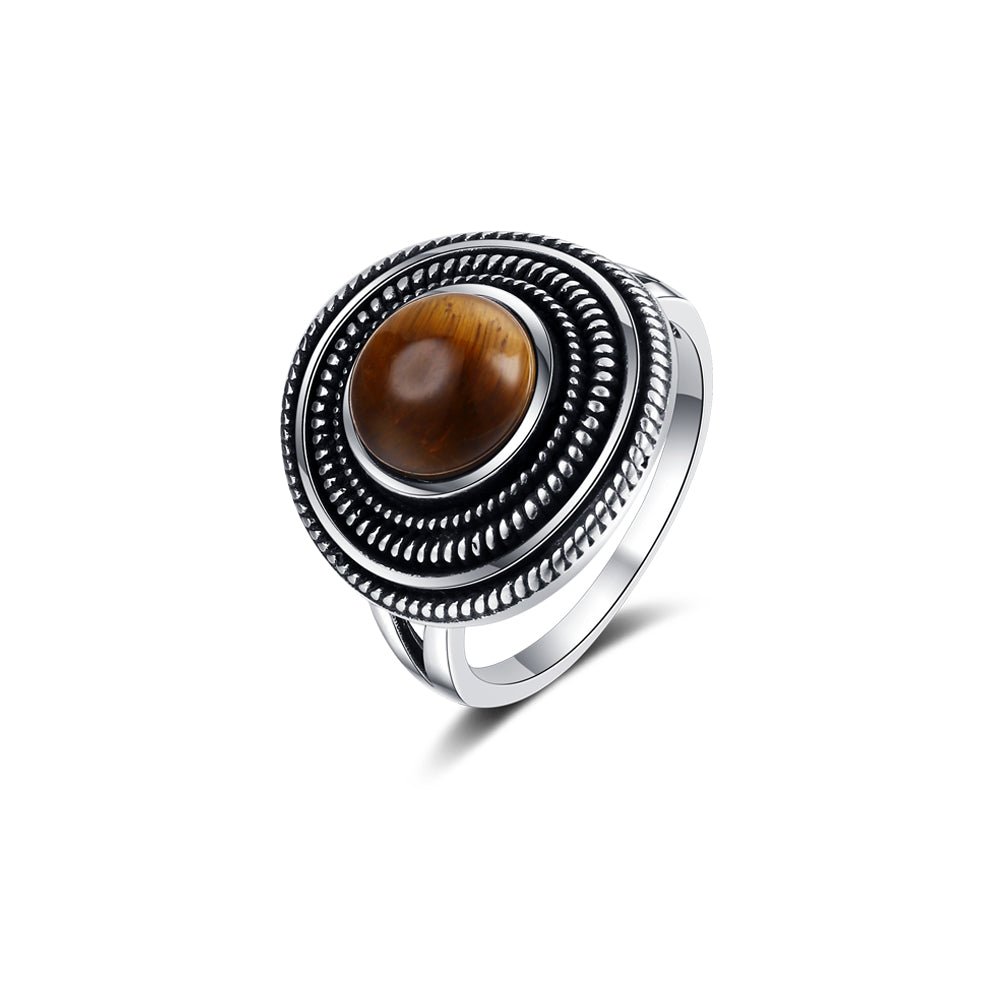 Bague Pierre Oeil de Tigre "Coraline"
