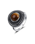 Bague Pierre Oeil de Tigre "Coraline"