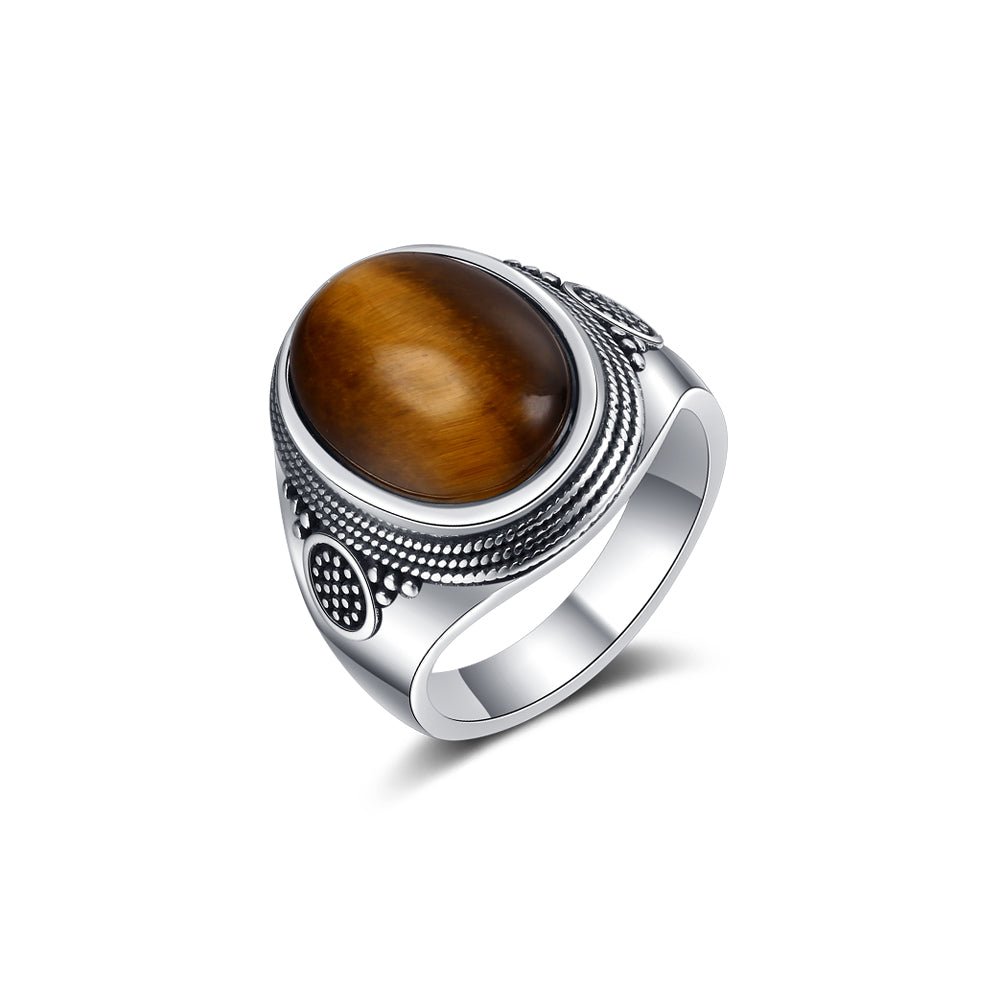 Bague Pierre Oeil De Tigre "Elina"