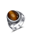 Bague Pierre Oeil De Tigre "Elina"