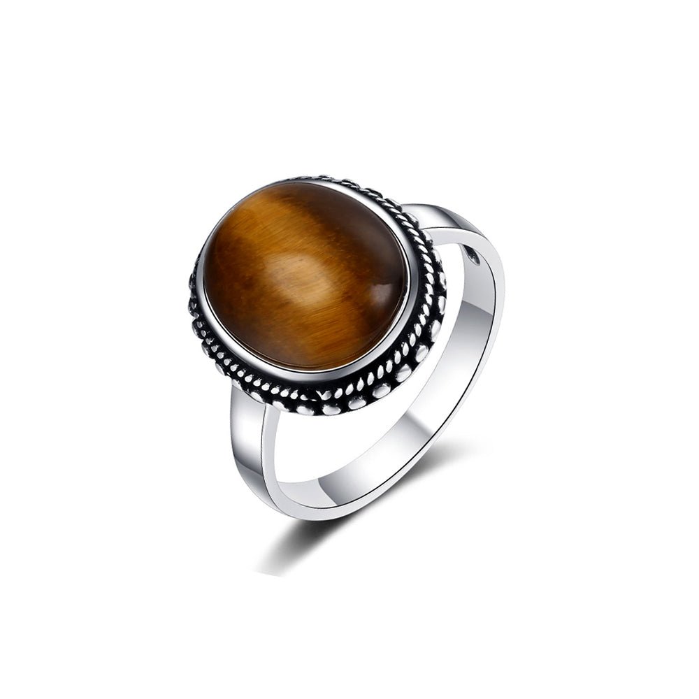 Bague Pierre Oeil de Tigre "Lumi"