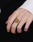 Bague Pierre Oeil de Tigre "Stella"