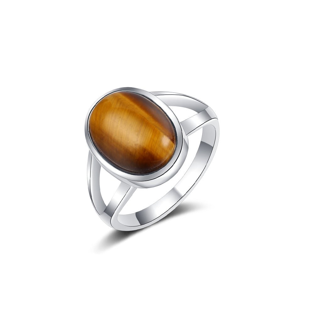 Bague Pierre Oeil de Tigre "Stella"