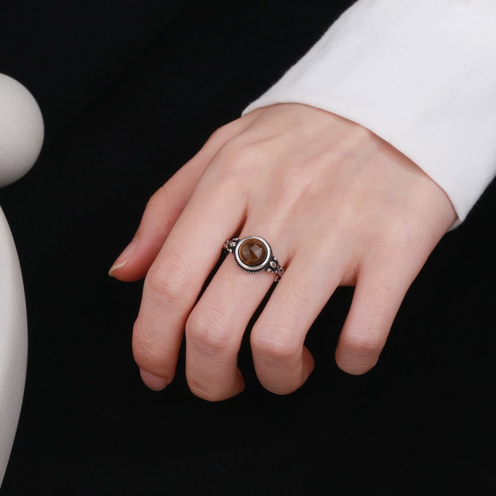 Bague Pierre Oeil de Tigre "Zarra"