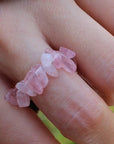Bague Pierre Quartz Rose "Oksana"