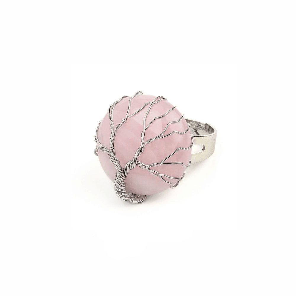 Bague Pierre Quartz Rose "Yelena"
