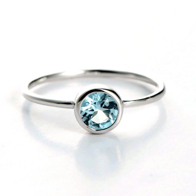 Bague Pierre Topaze "Lola" en Argent 925