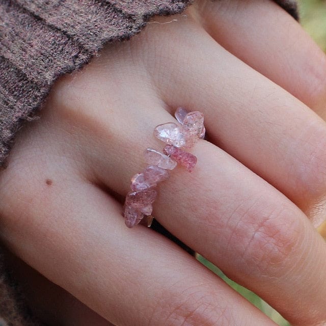 Bague Quartz Rose "Ana"