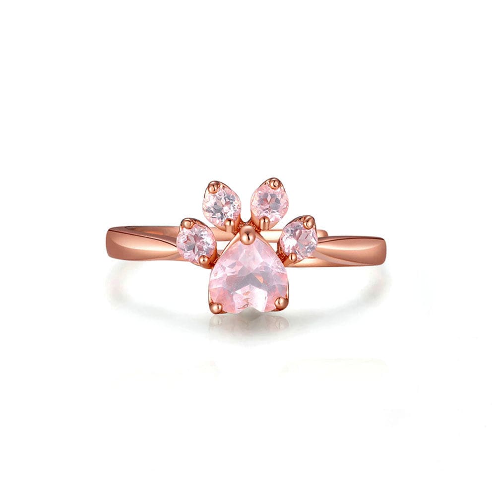 Bague Quartz Rose "Daria" en Argent 925