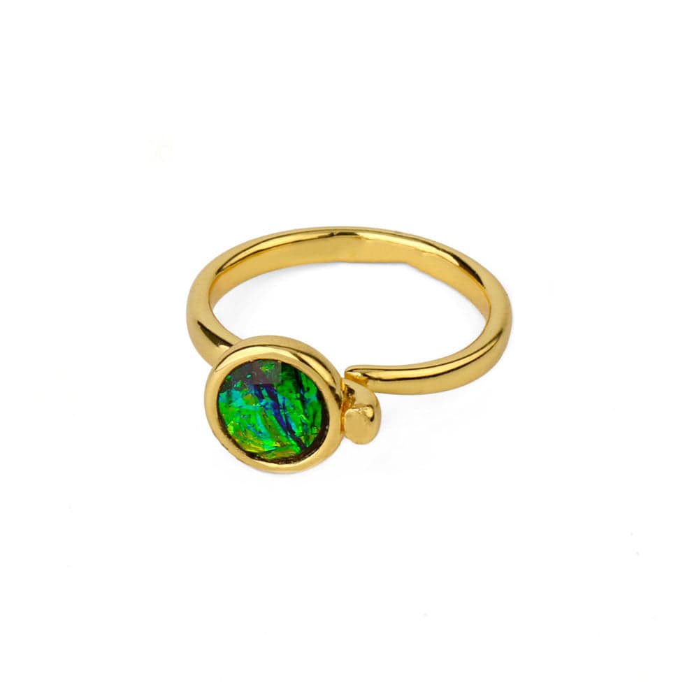 Bague Ronde Ammolite